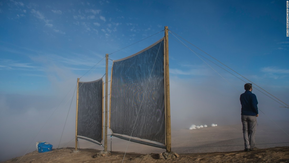 Harvesting fog to solve a water crisis