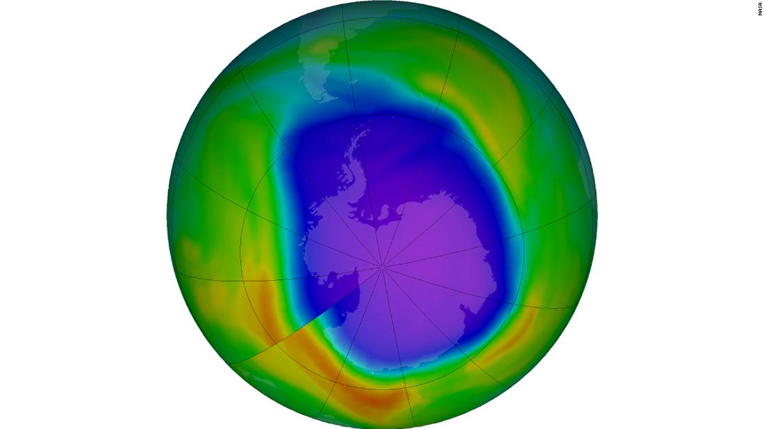 The Antarctic ozone hole is one of the largest and deepest in recent years
