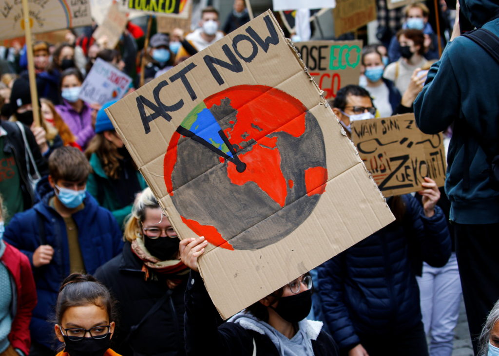 Campaigners stage climate protests across the world