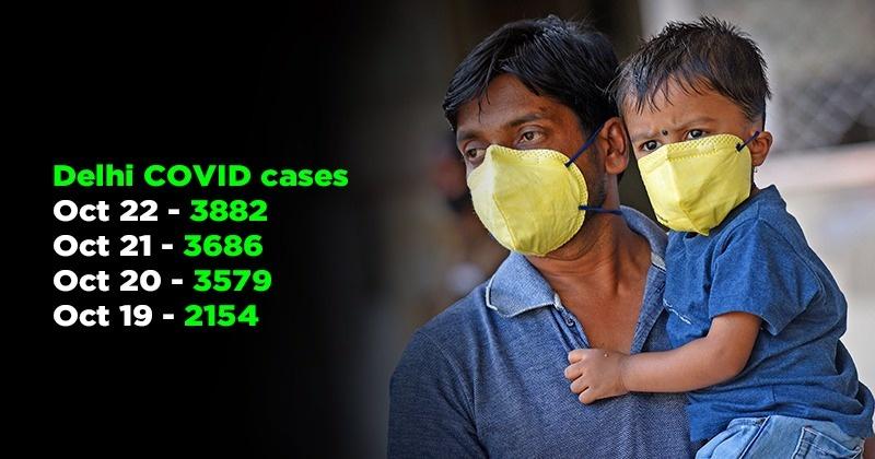 Delhi's Daily COVID Case Tally Is Rising For The Past 3 Days And Air Pollution Could Worsen It