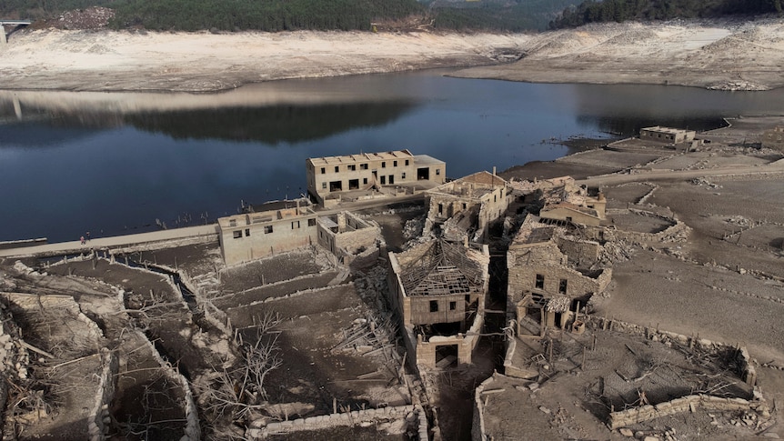 Abandoned village emerges in Spain as drought empties reservoir