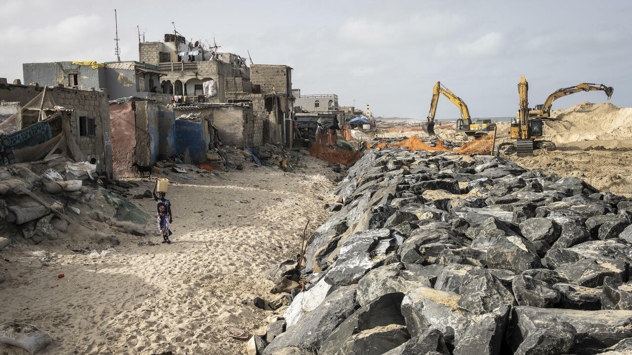 Senegal's old capital on the frontline against rising sea