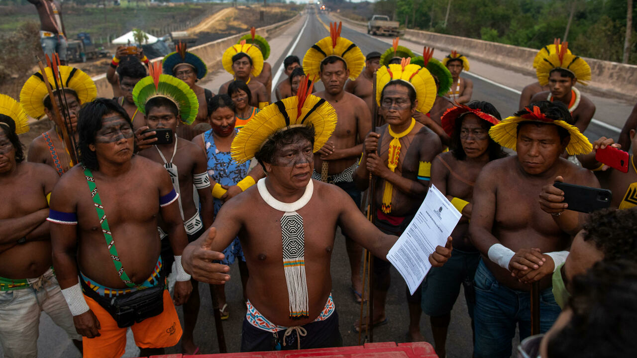 Amazon indigenous protesters vow indefinite roadblock
