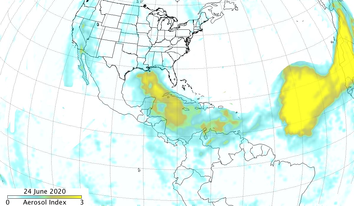 Suomi NPP satellite analyzes Saharan dust aerosol blanket