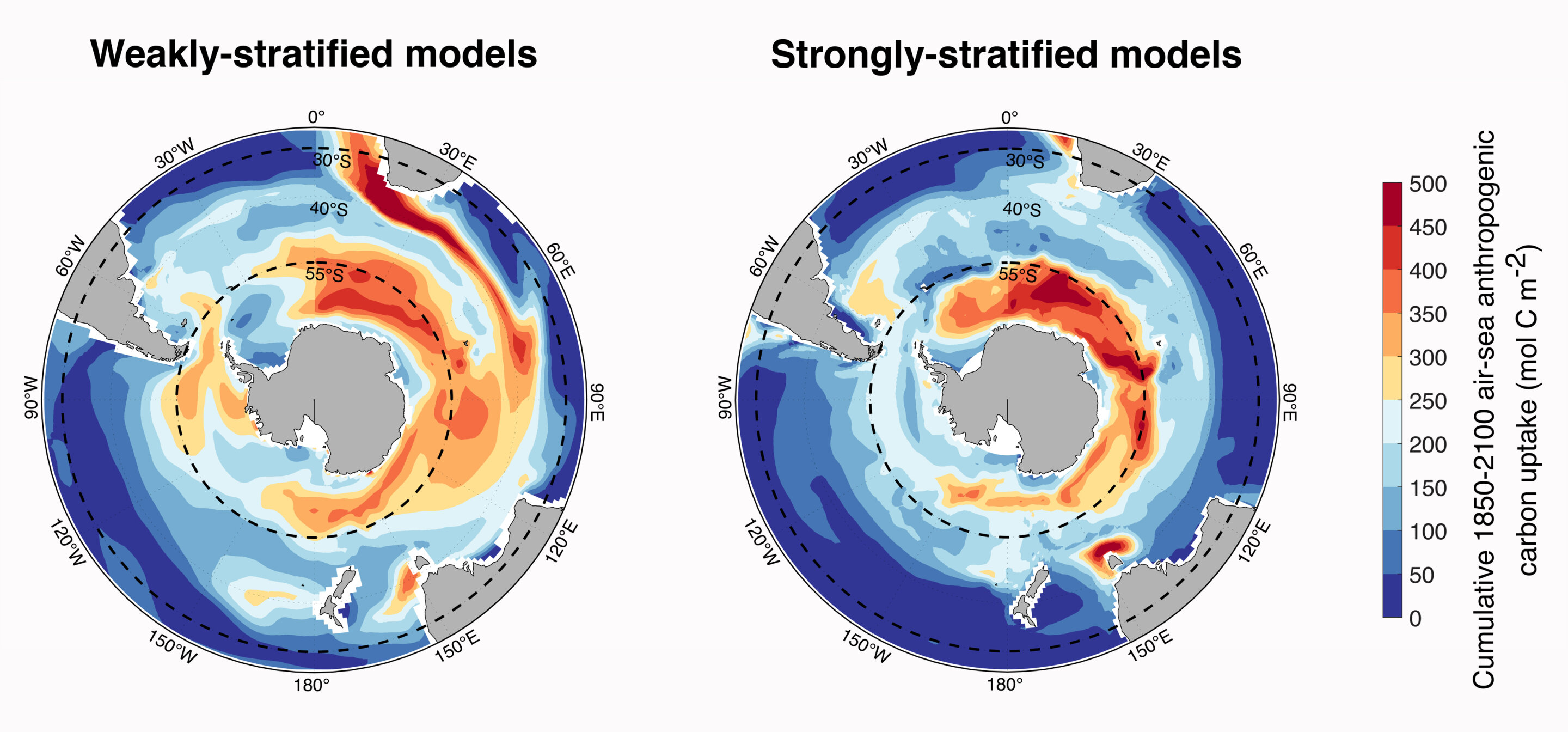 Improving climate model projections of carbon and heat uptake in the Antarctic Ocean