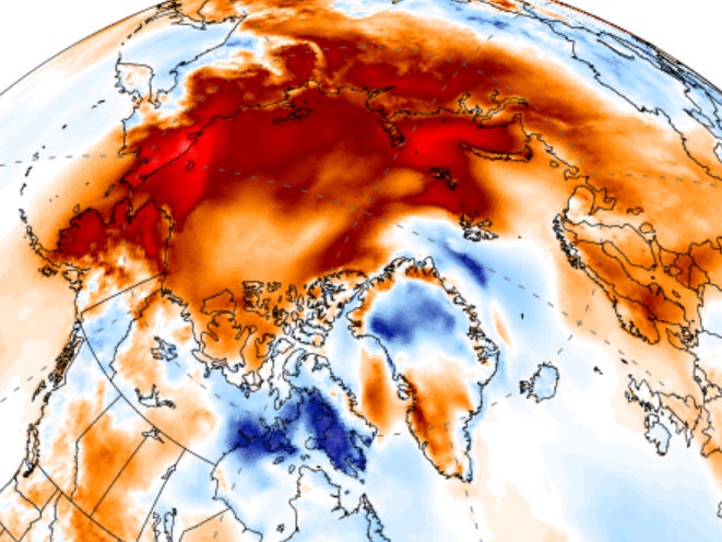 Climate crisis: Arctic temperatures for November soar well above average