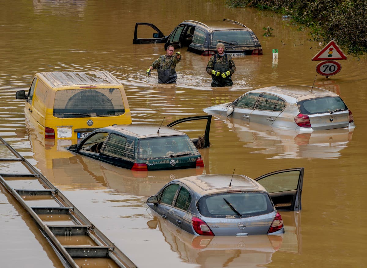 Climate crisis made severe rains behind Europe’s 2021 floods ‘up to nine times’ more likely