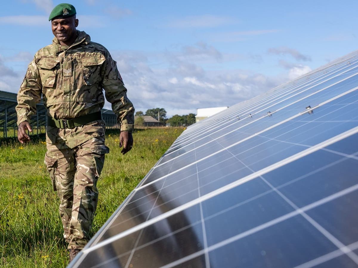 Climate crisis: Army’s first ever solar farm opens at Yorkshire training barracks