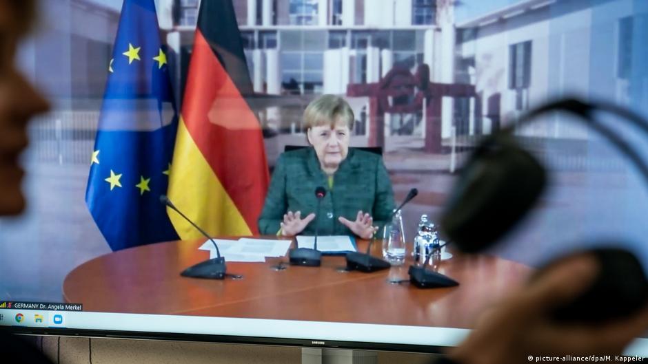 Germany's Merkel calls for 'climate friendly' coronavirus response