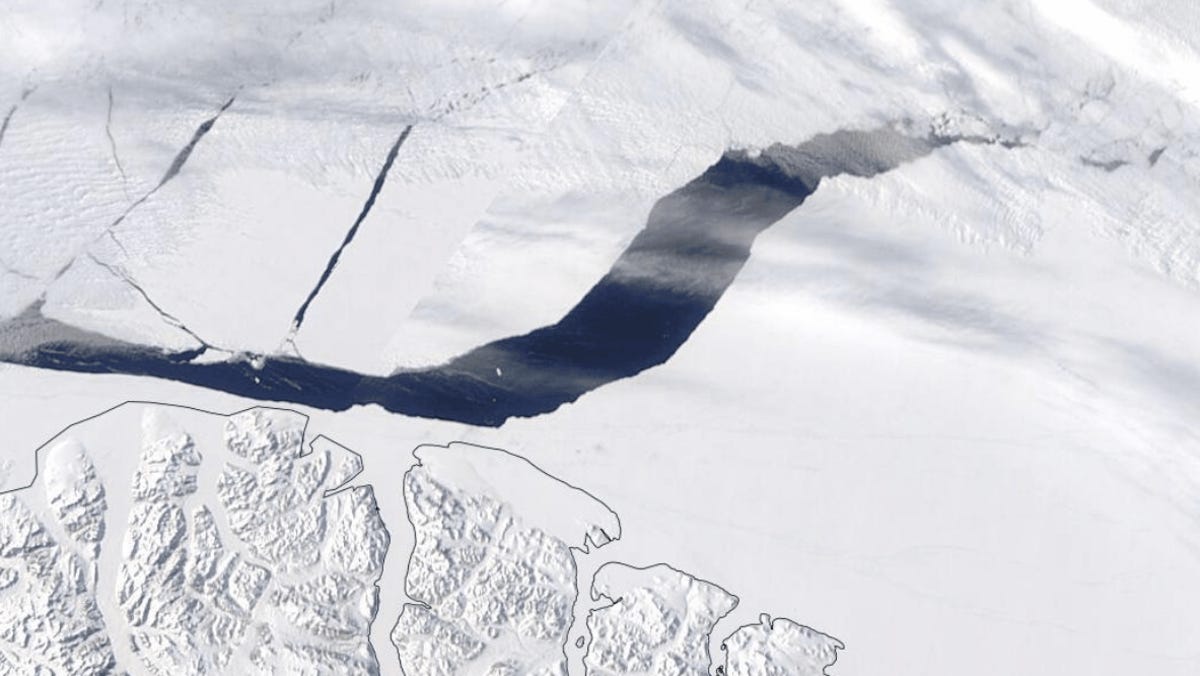 A giant hole was discovered in an area north of Canada known as the 'Last Ice'