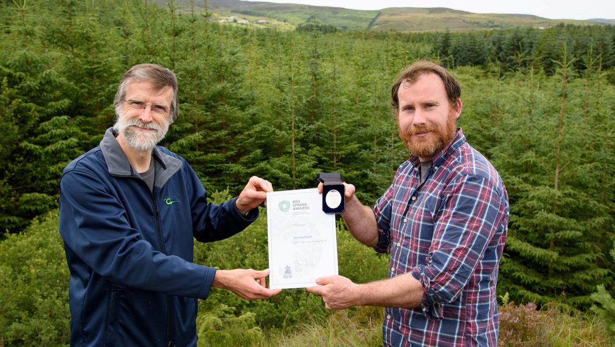 Award-winner innovating to diversify his income streams on Inishowen forest farm