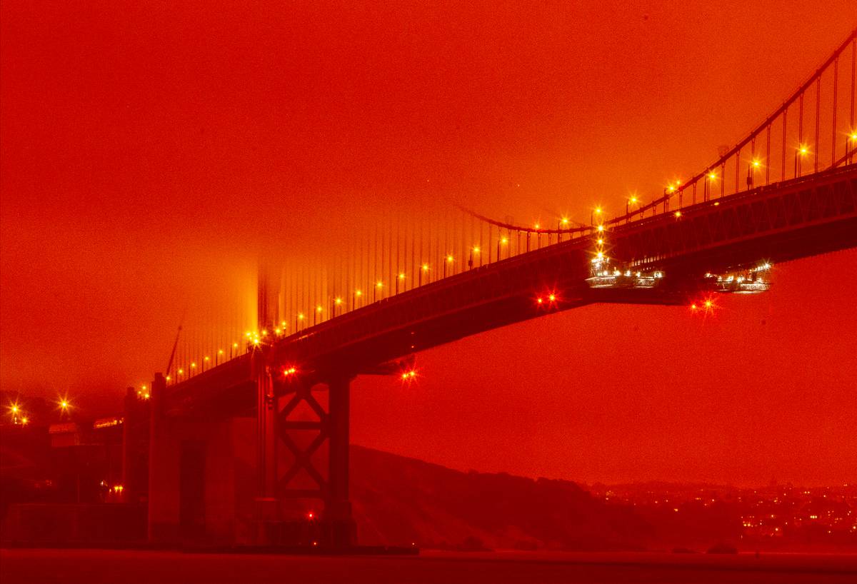 California wildfires: Orange skies expose California's darkness