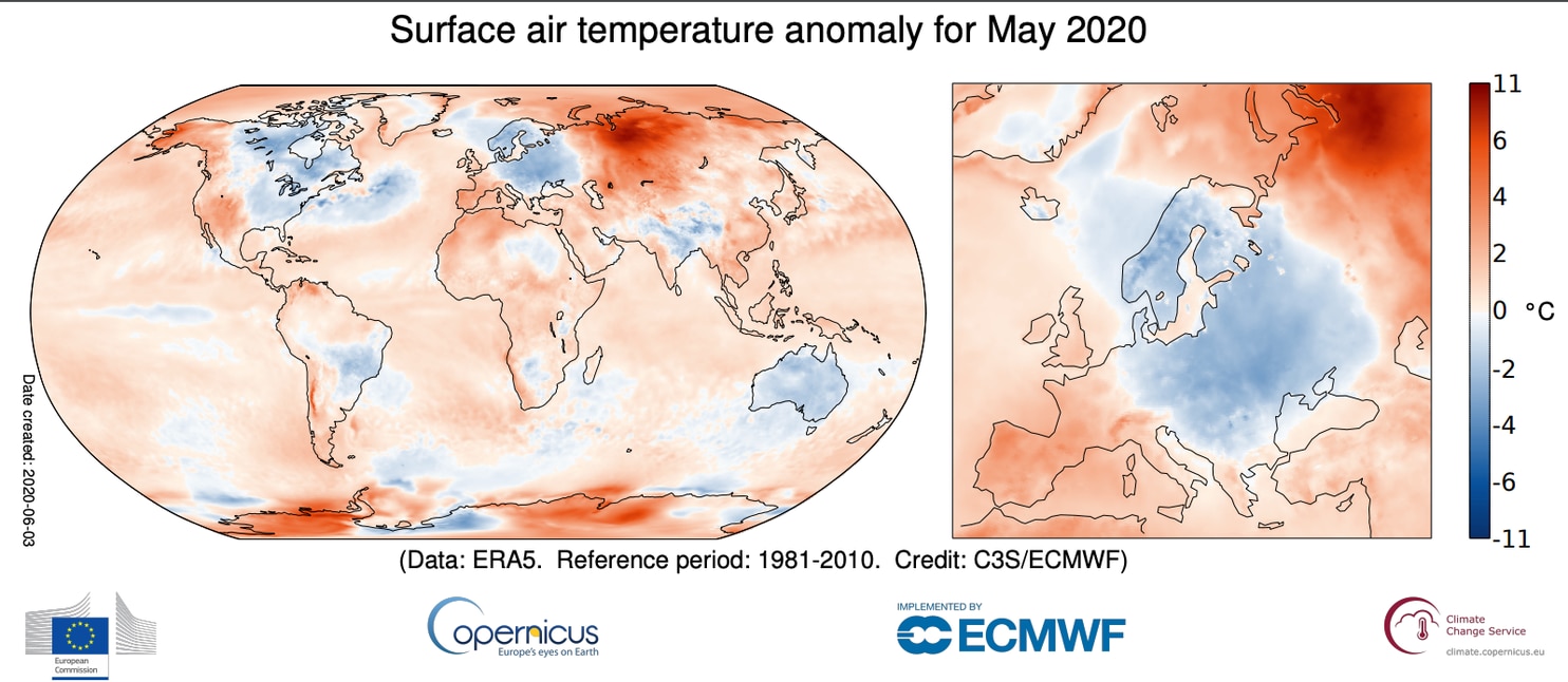 Earth just had its warmest May on record amid startling Siberian heat wave