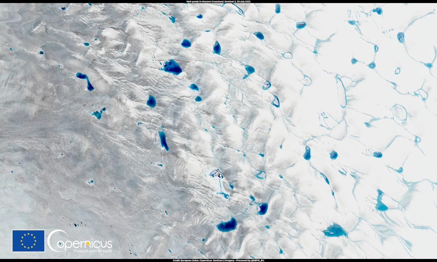 The Greenland ice sheet experienced a massive melting event last week