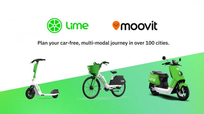 Lime宣布将旗下所以微移动工具整合至Moovit应用中