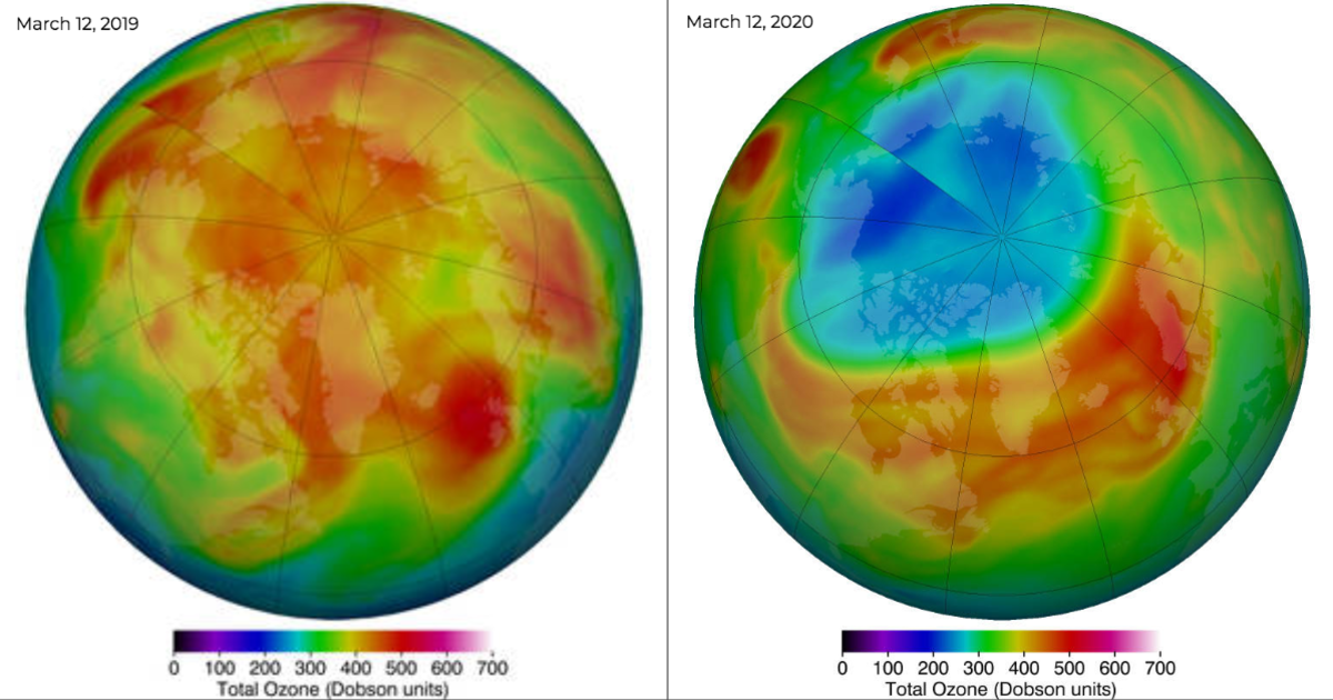 The largest Arctic ozone hole ever recorded is now closed