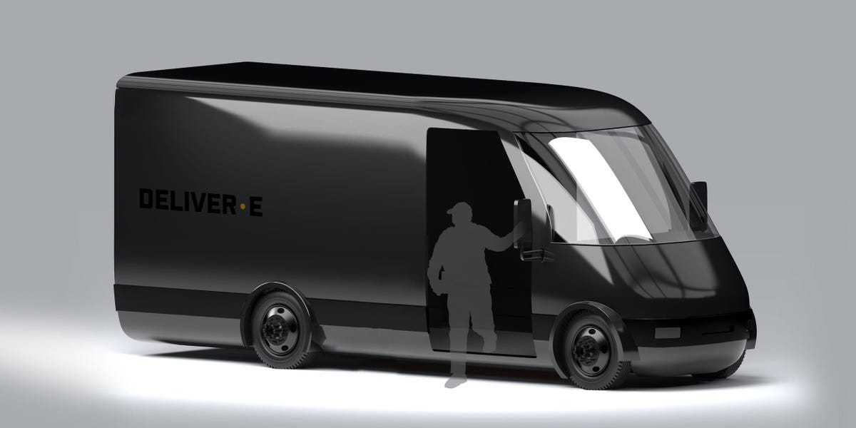 Bollinger Motors just revealed a super sleek all-electric delivery van concept — take a look at the Deliver-e.