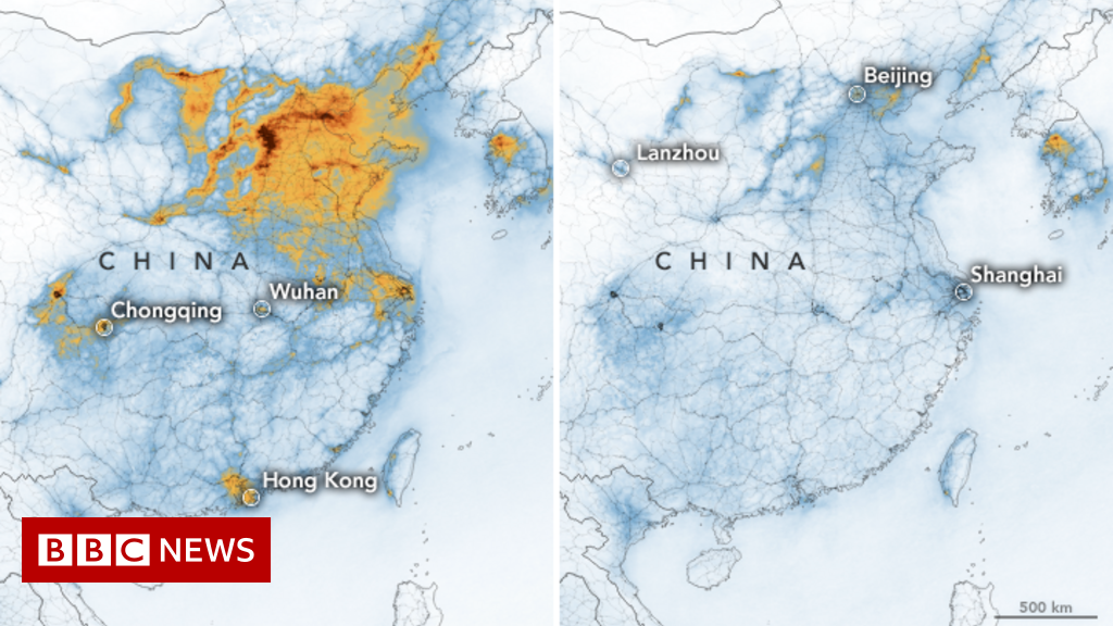 Coronavirus: Nasa images show China pollution clear amid slowdown