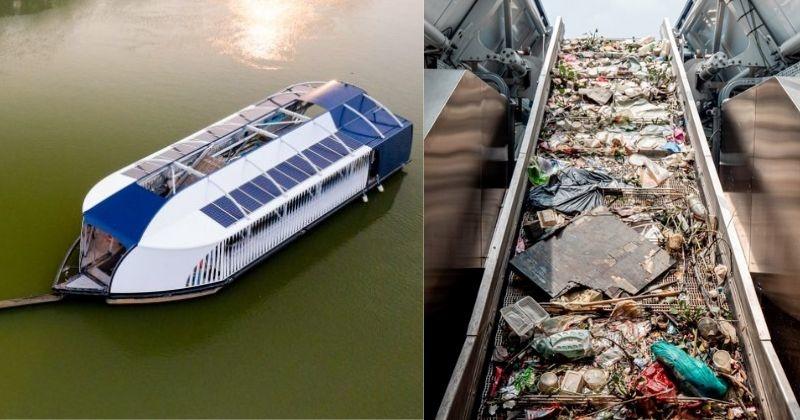 Solar-Powered Boats Will Clean 2.4 Million Tons Of Waste From Rivers And Save Our Planet