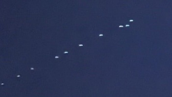 'Like a string of fairy lights': What were these lights in the sky?