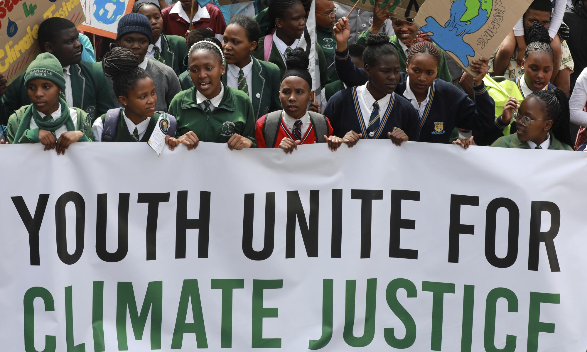 Young people demand climate justice in run-up to Cop27 UN talks