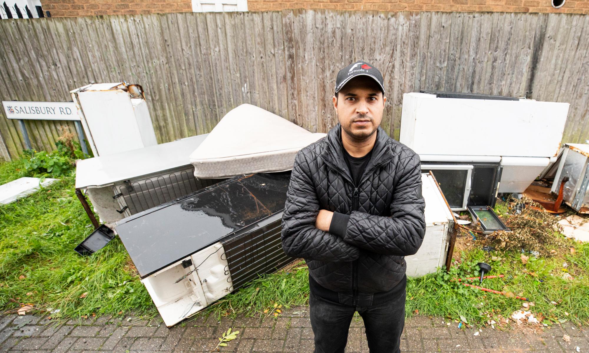 ‘One guy pulled a crowbar on me’: why fly-tipping wars are raging across Britain