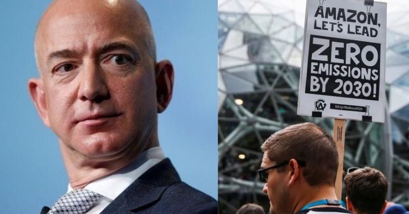 Hundreds Of Amazon Workers Risk Their Job, Protesting Its Harmful Impact On Earth