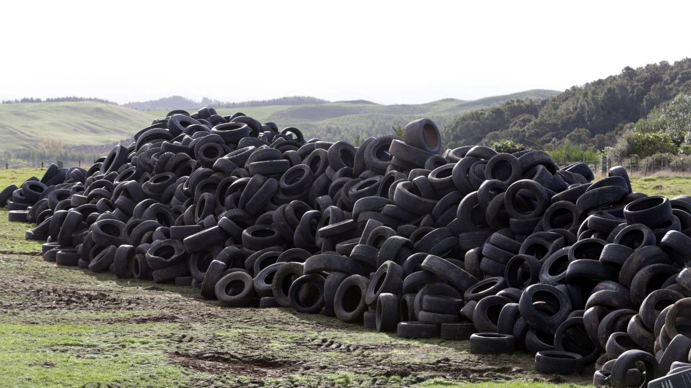 Shock as tyre dump mounts near shores of Lake Taupo