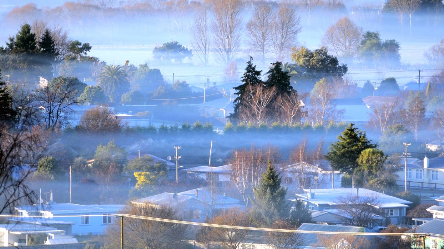 Unhealthy smog settling over Masterton, Wainuiomata