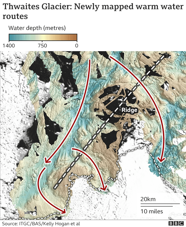 南极“末日冰川”融化速度惊人令人困惑 元凶是谁？