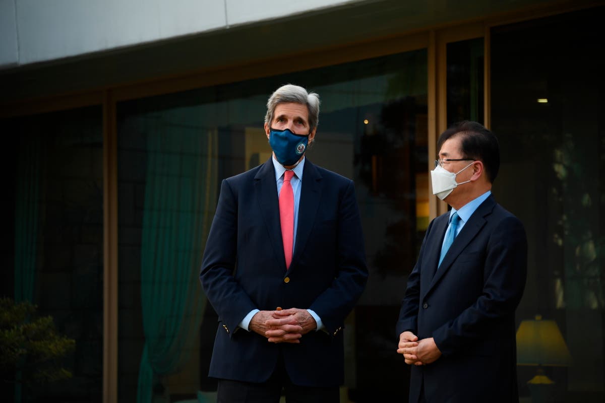 U.S. climate envoy Kerry in Seoul for climate discussions