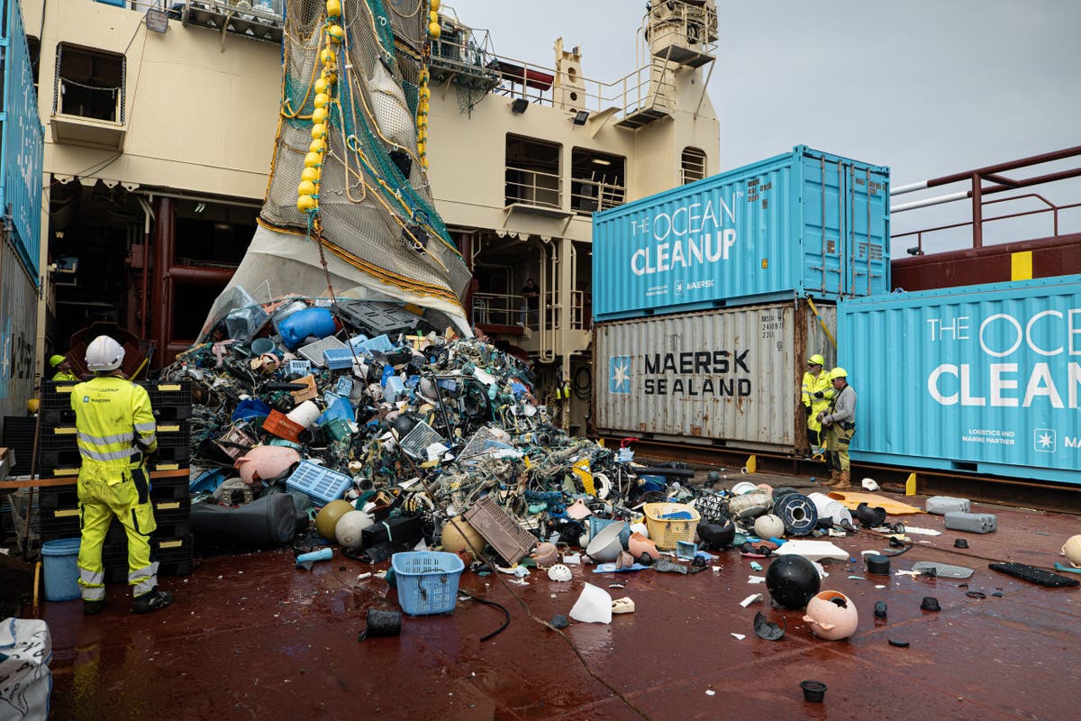 More than 31 tonnes of plastic trash removed from ocean off California