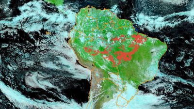 Satellite images reveal spread of Amazon fires amid fears over deforestation in looming dry season