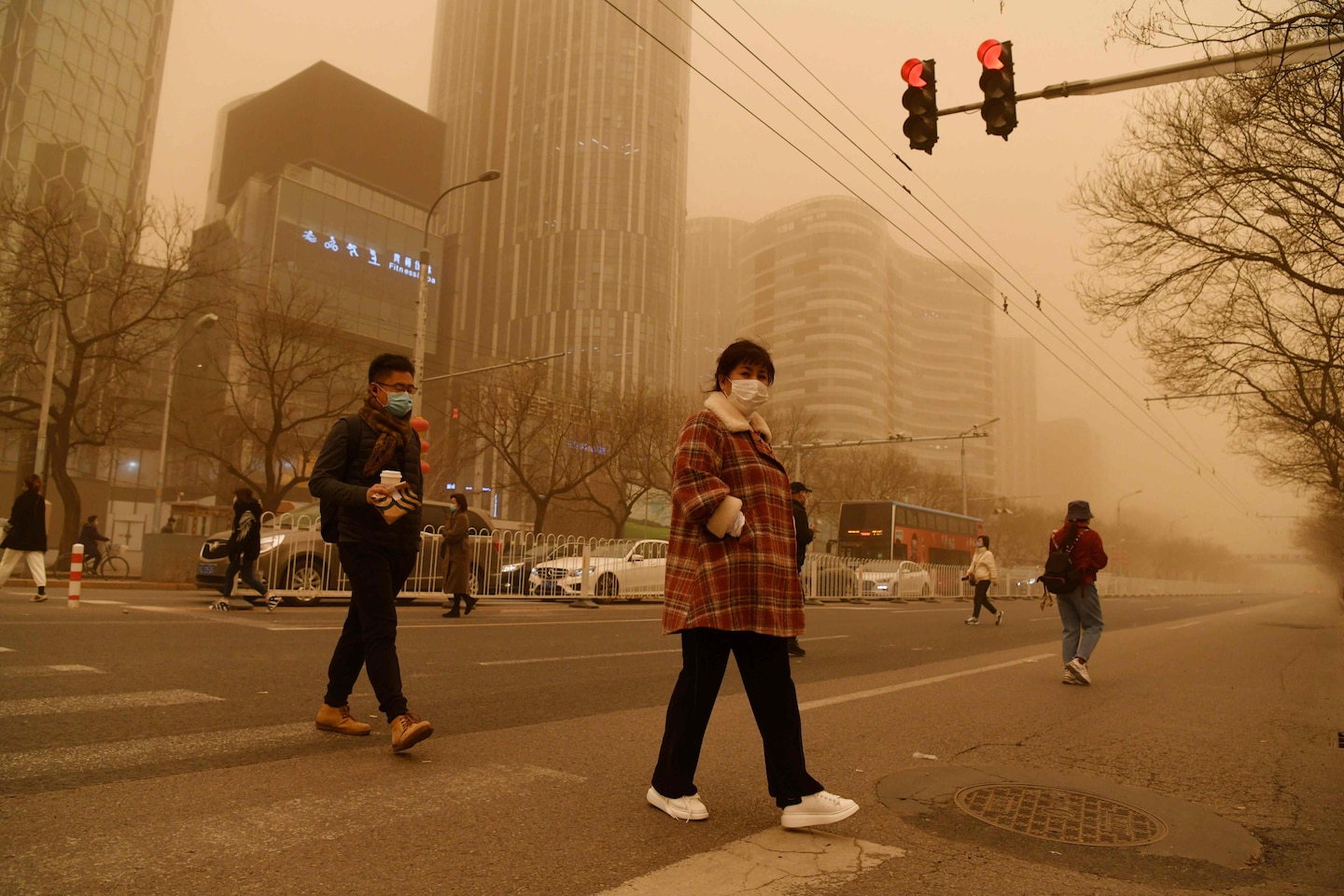 Massive sandstorm blankets China in thick orange muck